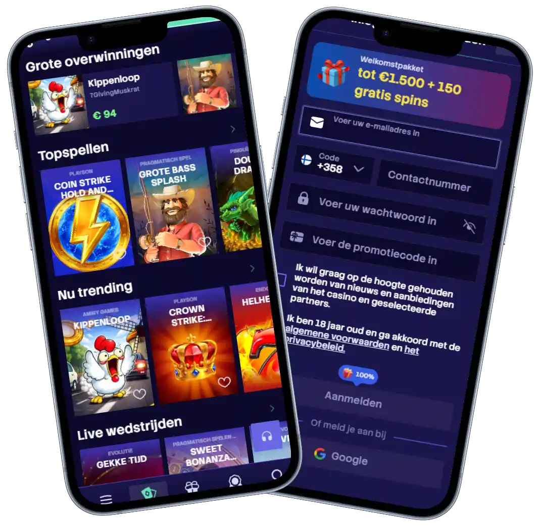 Spinogrino Casino Mockup Mobile